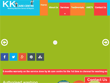 Tablet Screenshot of kkcarecentre.com